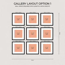 Load image into Gallery viewer, Gallery Wall - Signature Collection Grid Gallery | 9 Frame Set